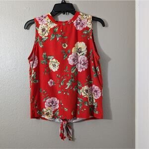 Wishful Floral Tank top Open Back